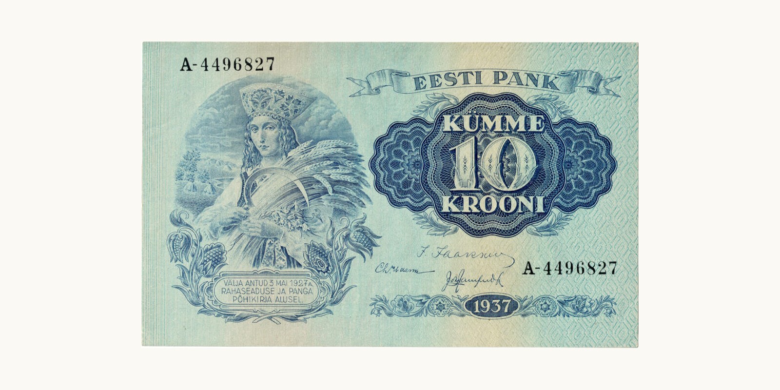 10 Krooni 1937