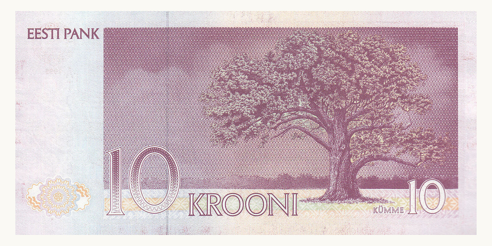 10 Krooni Estonia 1991 — Back side