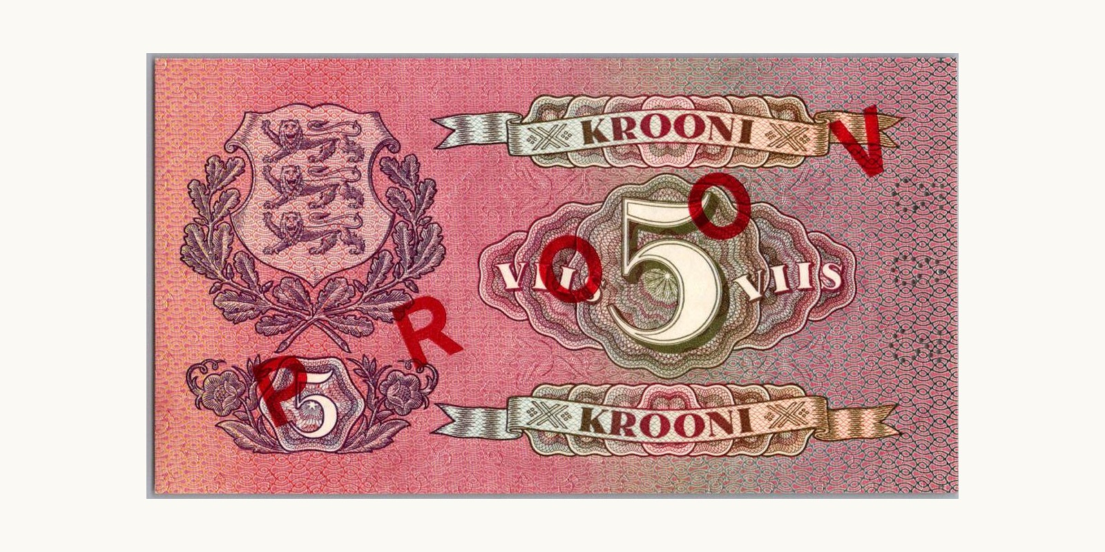 5 Krooni Estonia 1929 — Back side