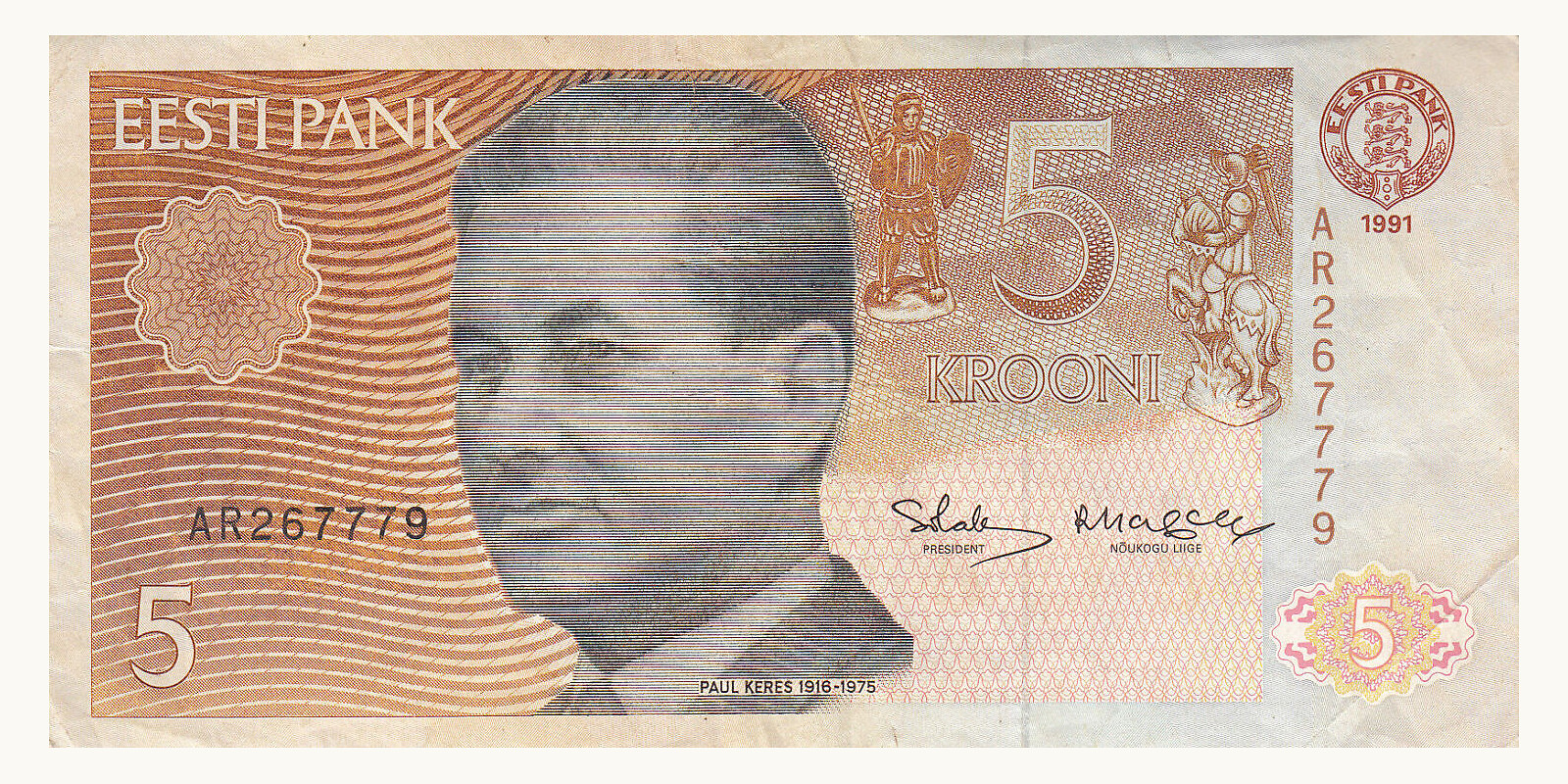 5 Krooni 1991