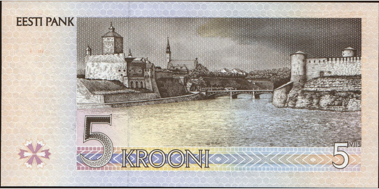 5 Krooni Estonia 1994 — Back side