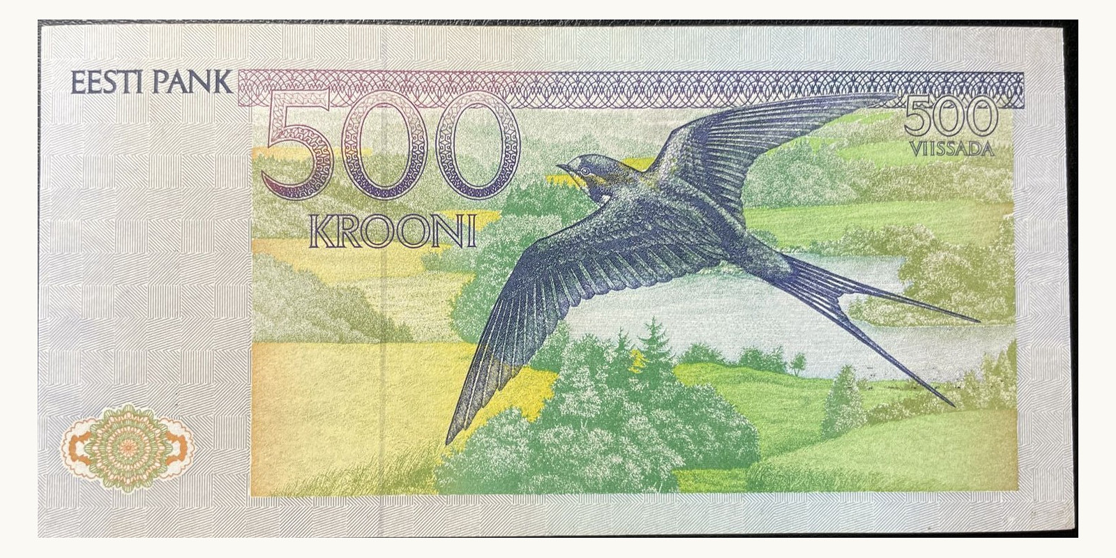 500 Krooni Эстония 1991 — Оборотная сторона