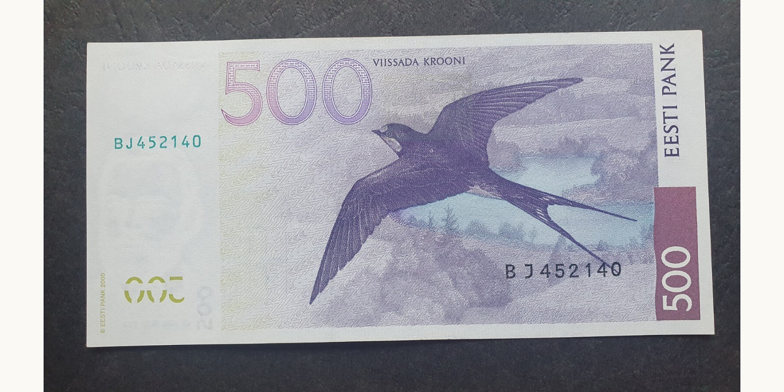 500 Krooni Estonia 2000 — Back side