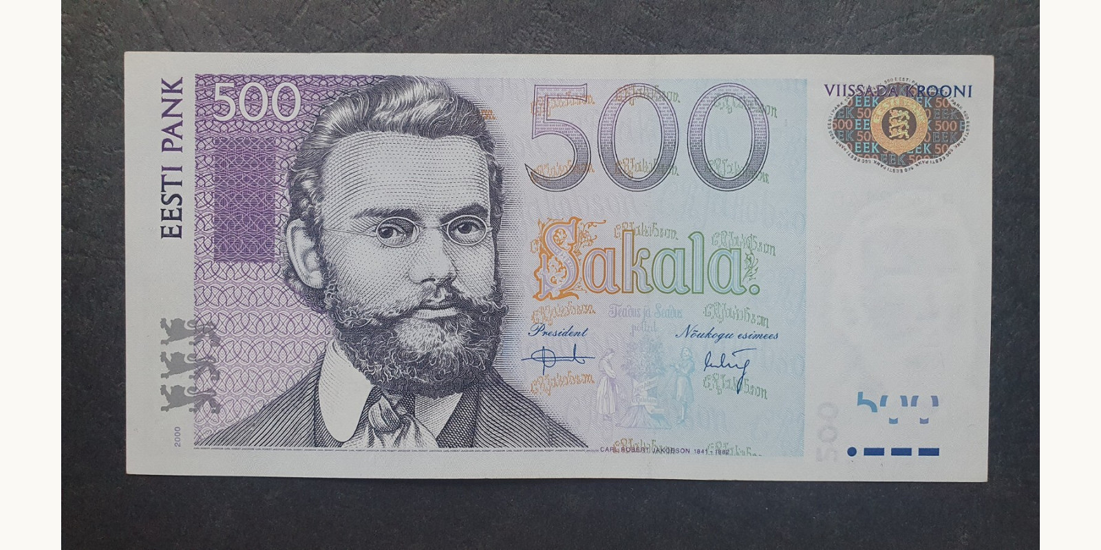 500 Krooni Estonia 2000 — Front side