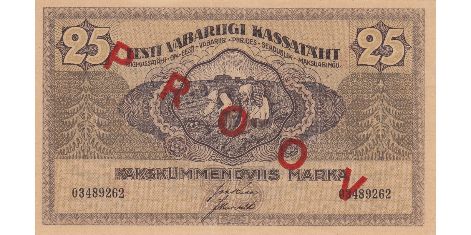 25 Mark 1919