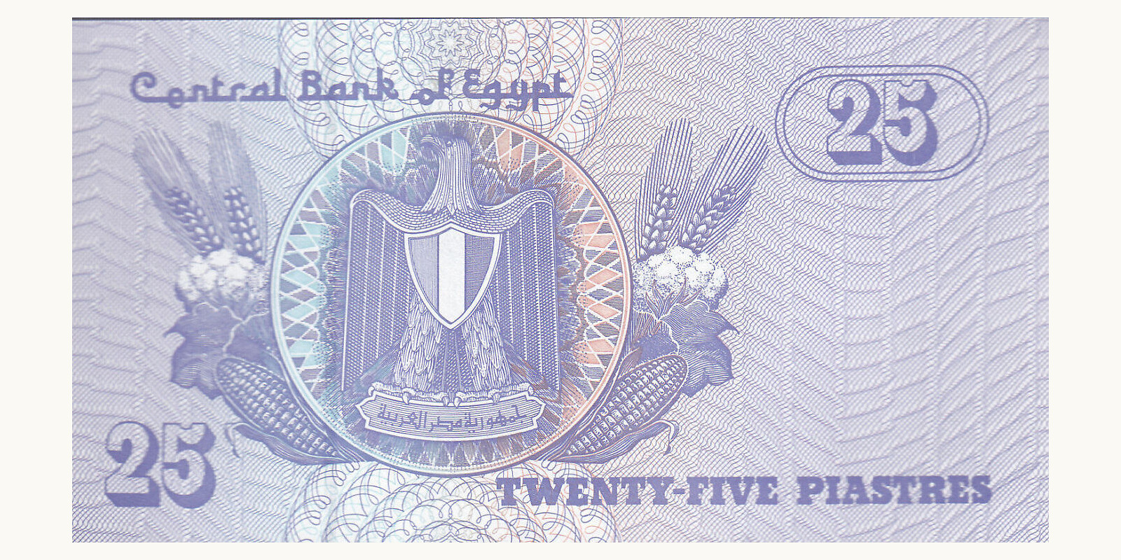 25 piastres Египет 2008 — Оборотная сторона