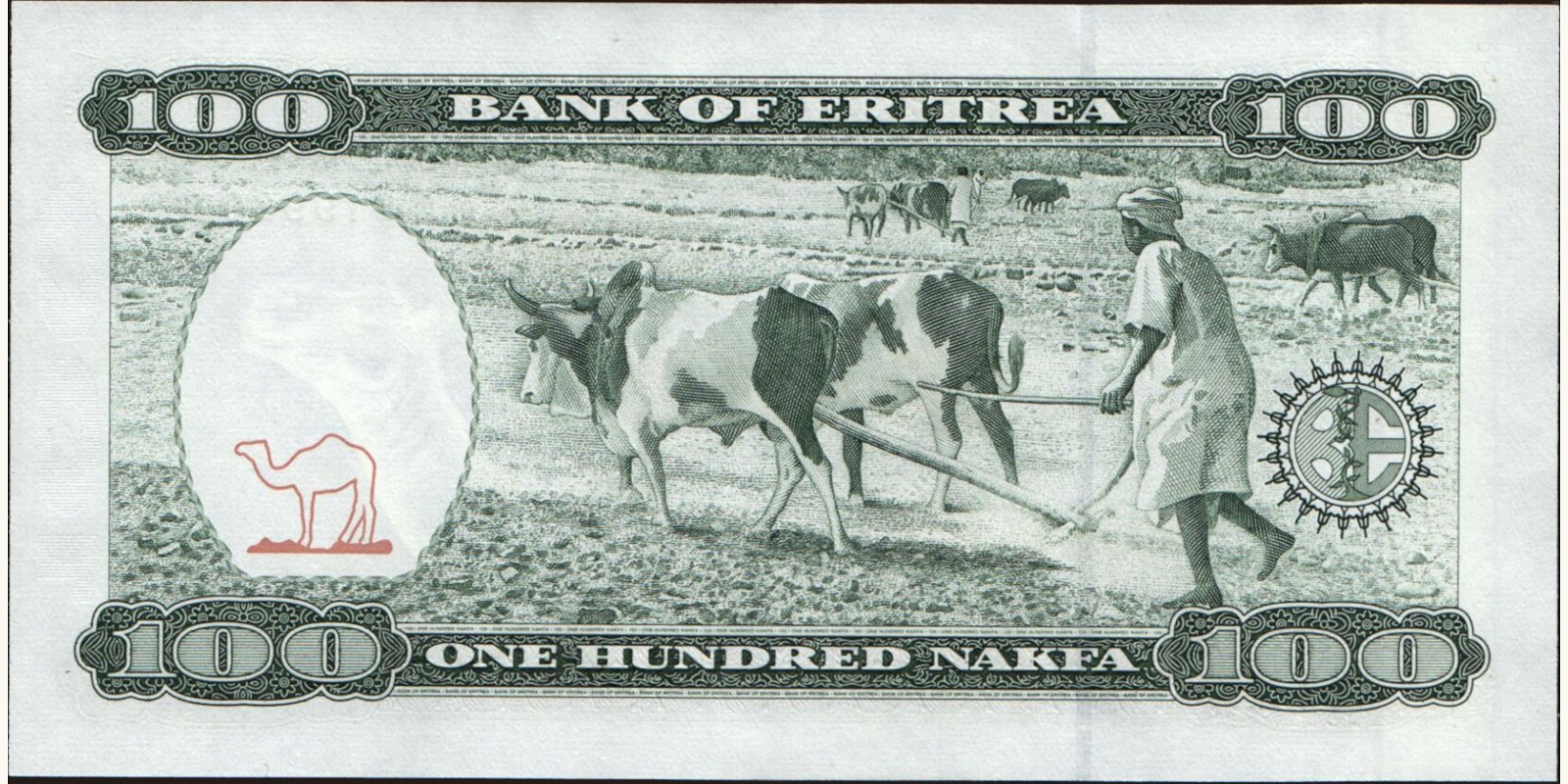 100 nakfa Eritrea 1997 — Back side