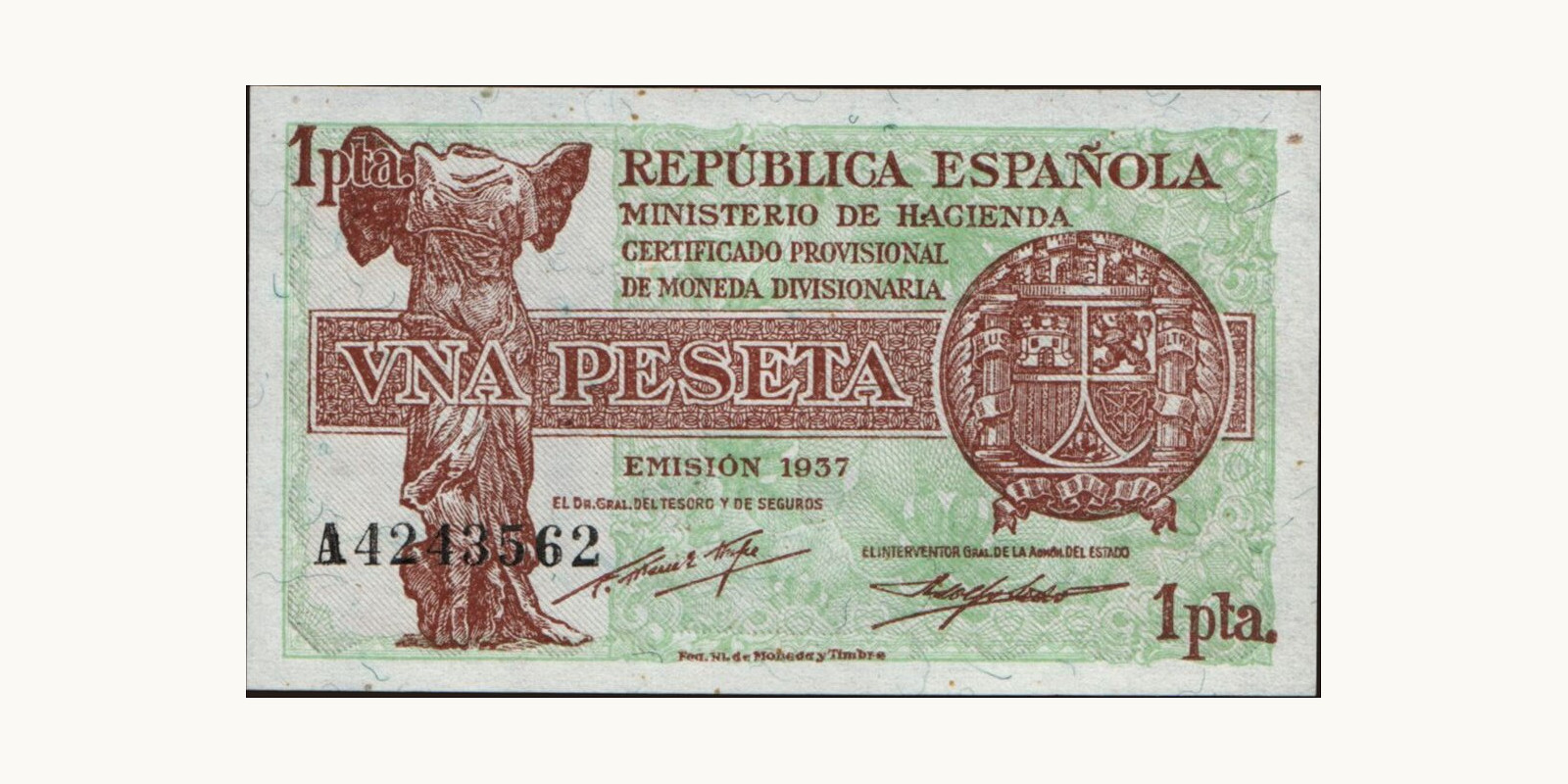 1 peseta 1937