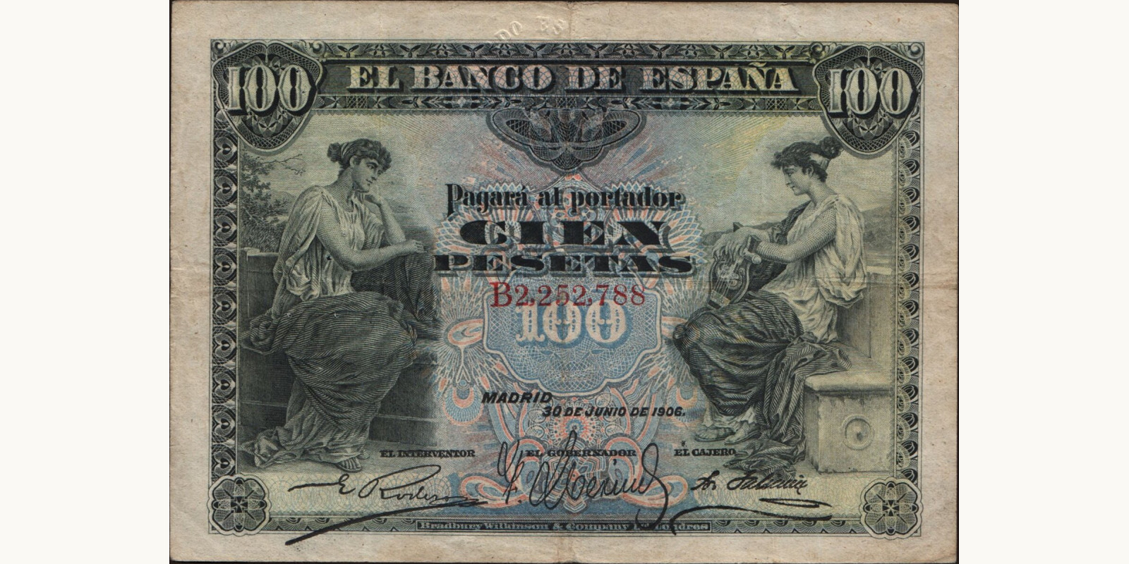 100 pesetas 1906