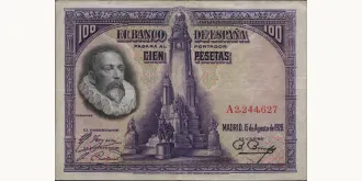 100 pesetas 1928