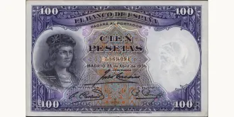 100 pesetas 1931