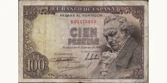 100 pesetas 1946