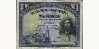 1000 pesetas 1928