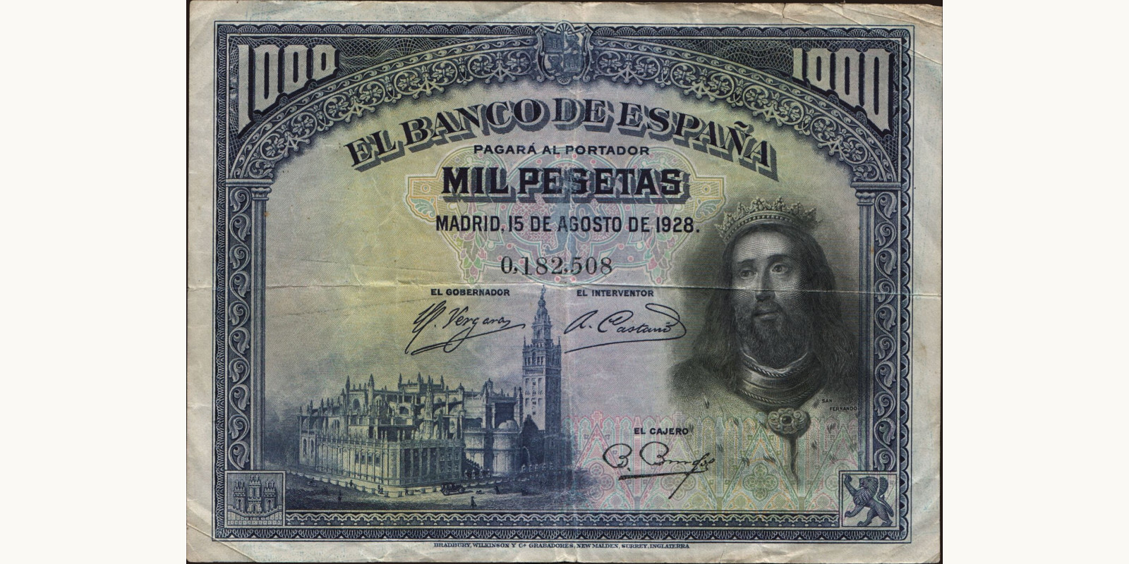 1000 pesetas 1928