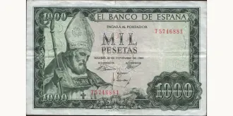 1000 pesetas 1965
