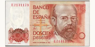200 pesetas 1980