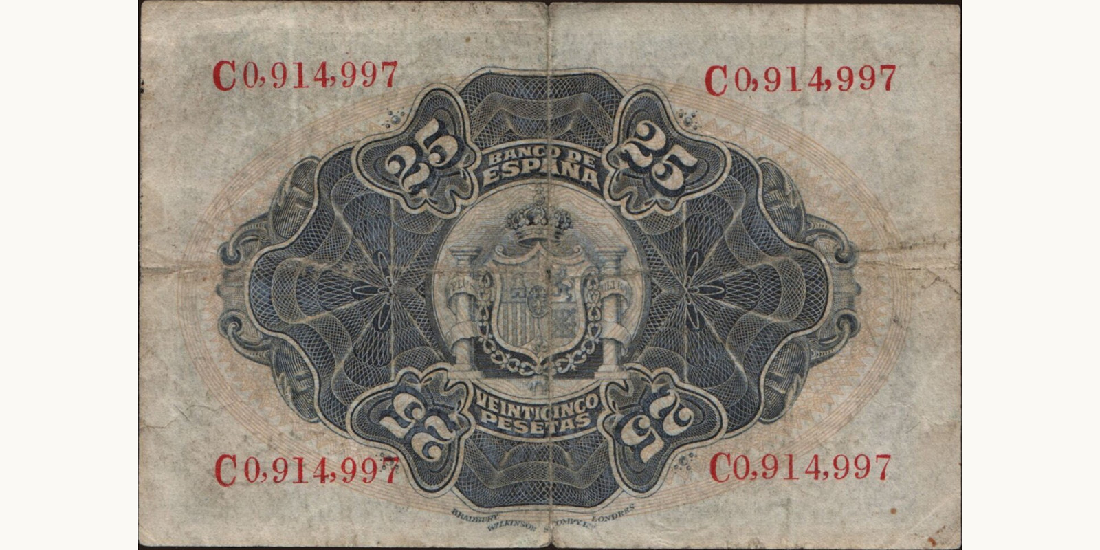 25 pesetas Spain 1906 — Back side