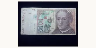 5000 pesetas 1992