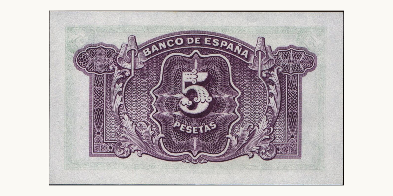 5 pesetas Spain 1935 — Back side
