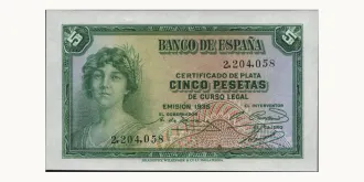 5 pesetas 1935