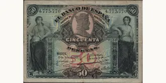 50 pesetas 1907