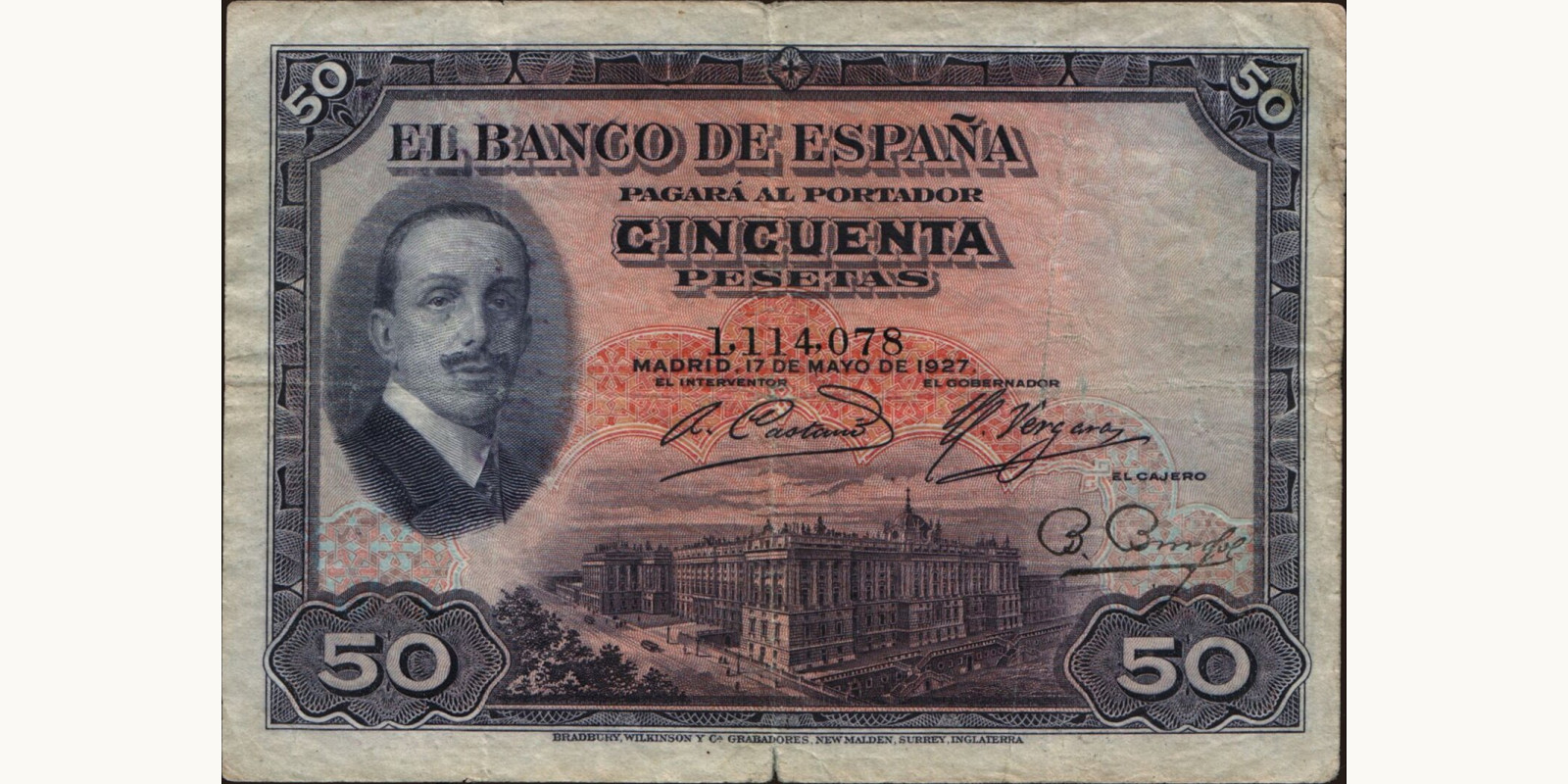 50 pesetas 1927
