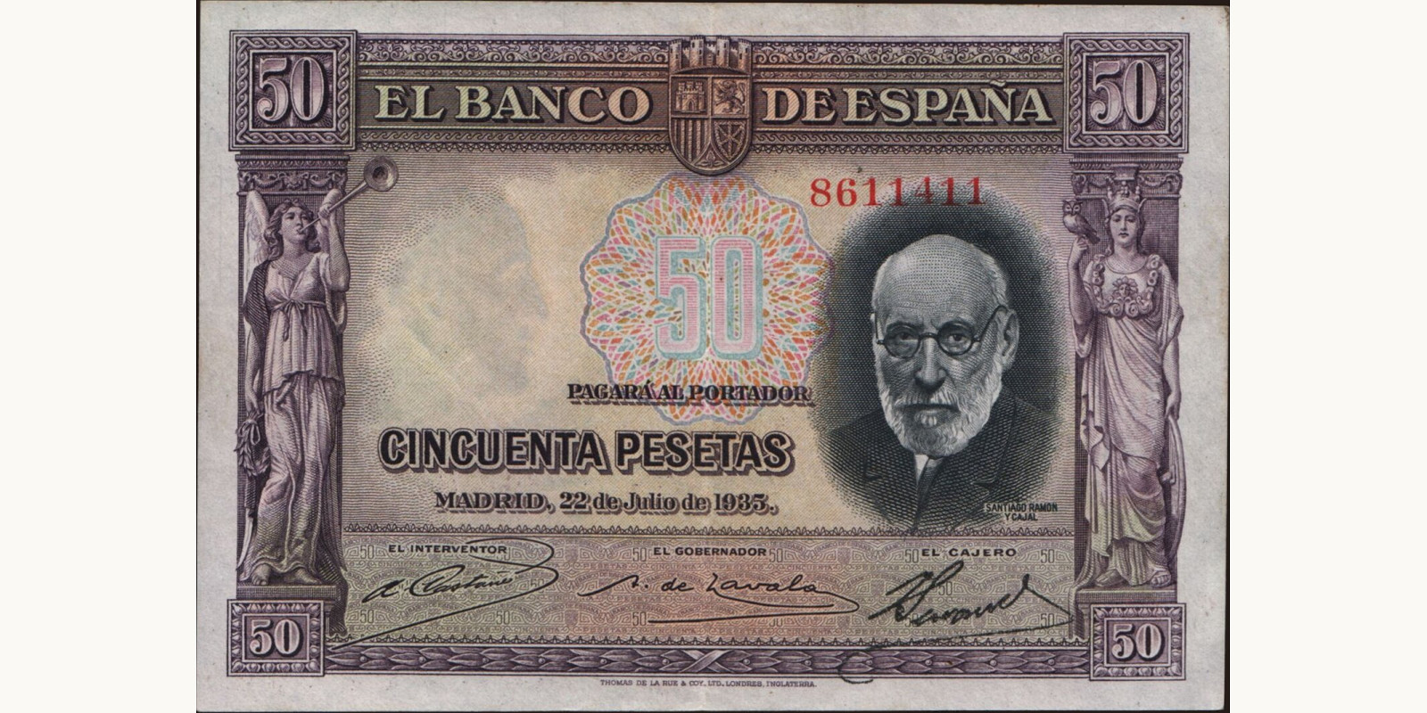 50 pesetas 1935