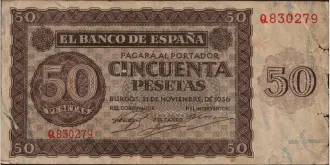 50 pesetas 1936
