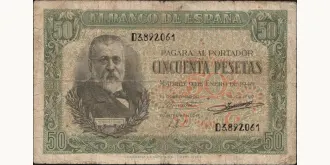 50 pesetas 1940