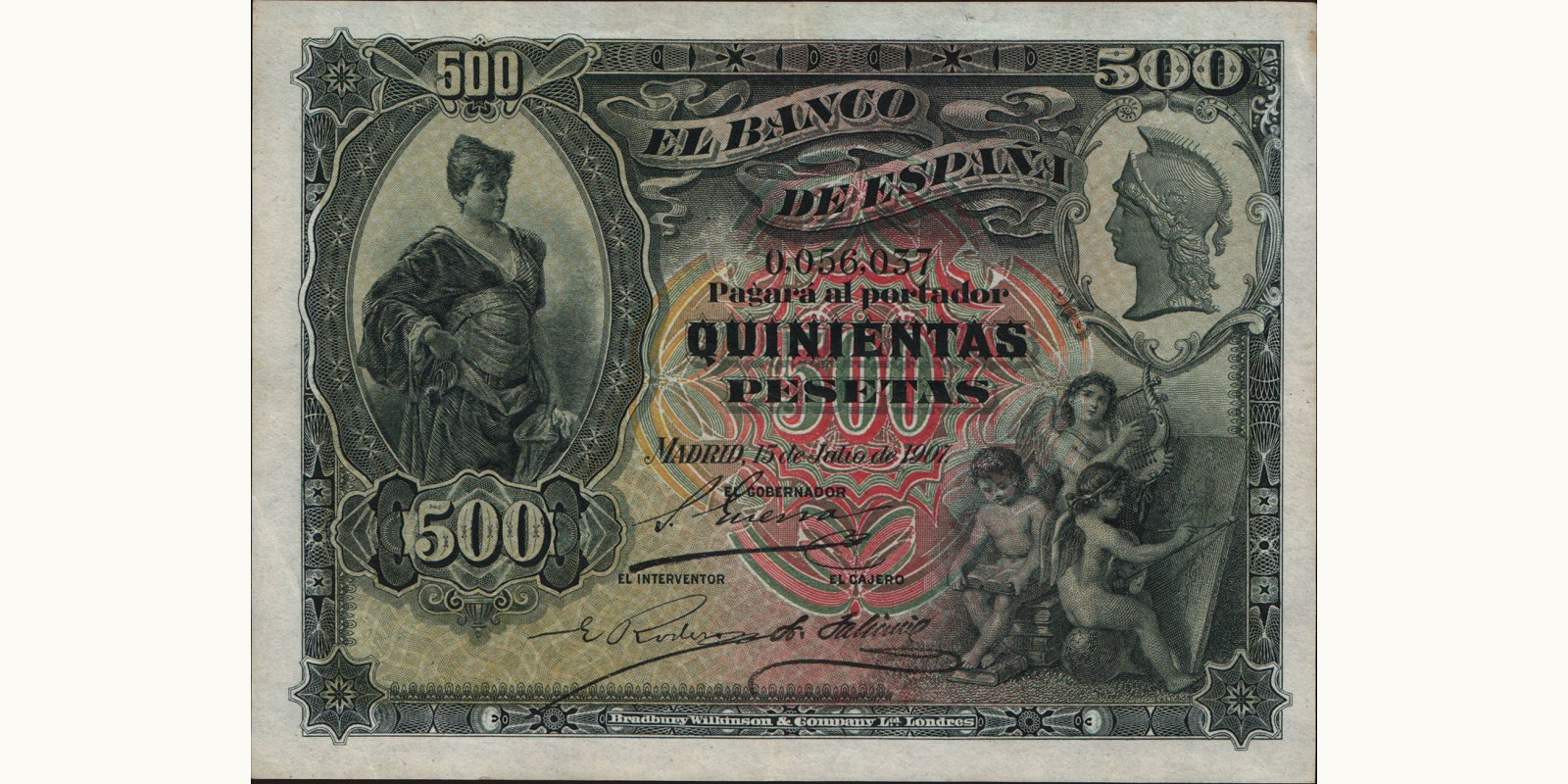 500 pesetas 1907