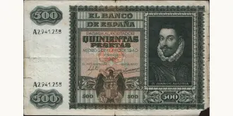 500 pesetas 1940