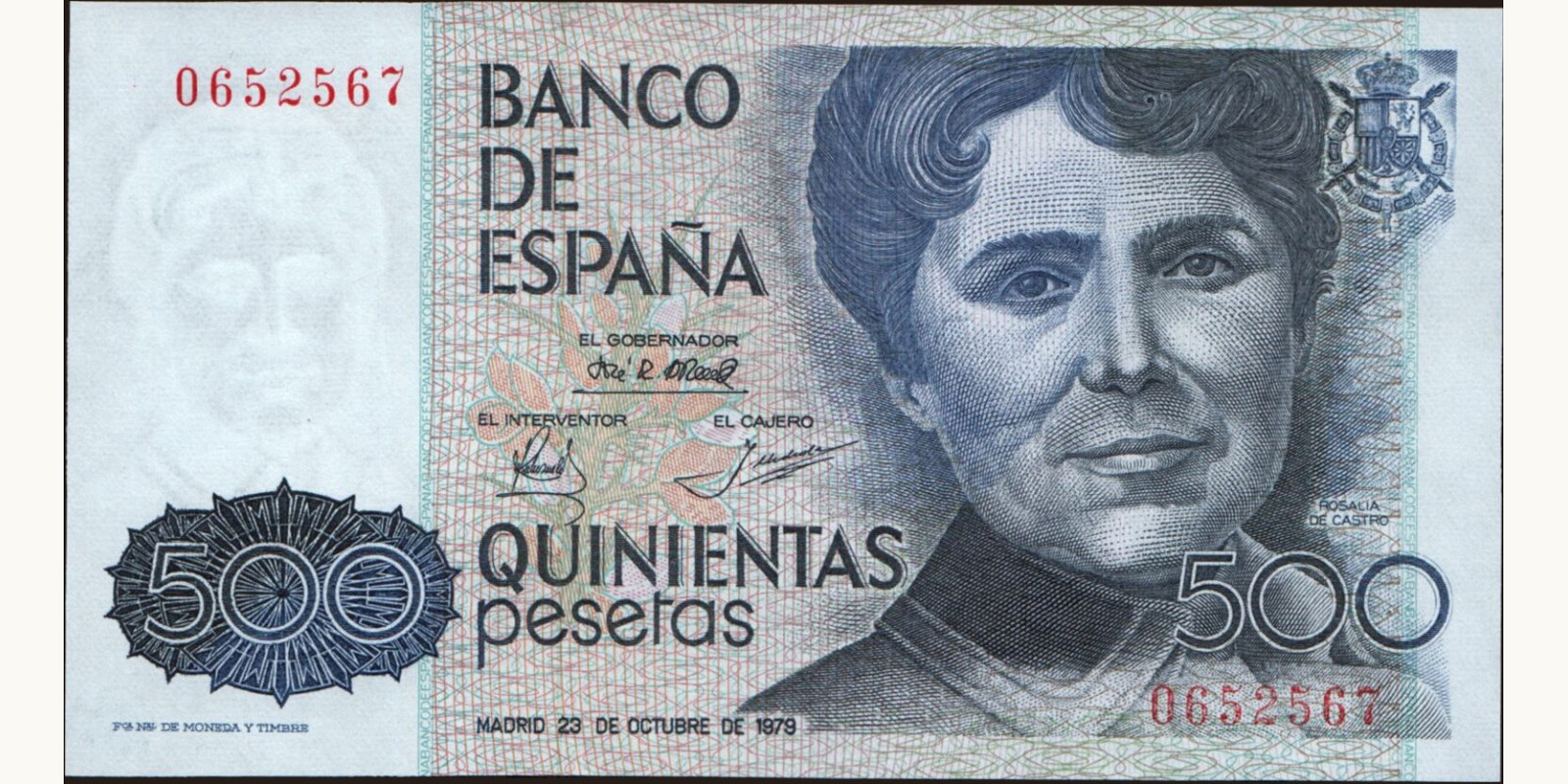 500 pesetas 1979