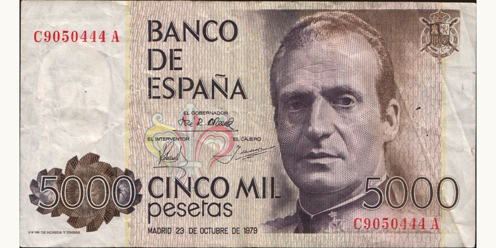 5000 pesetas 1979