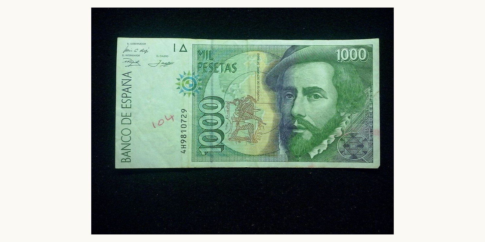 1000 pesetas 1992