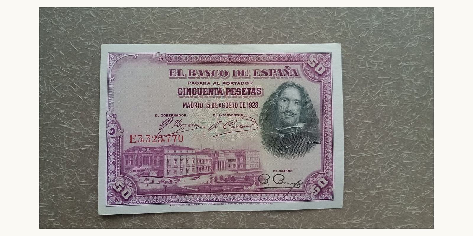 50 PESETAS Испания 1928 — Лицевая сторона