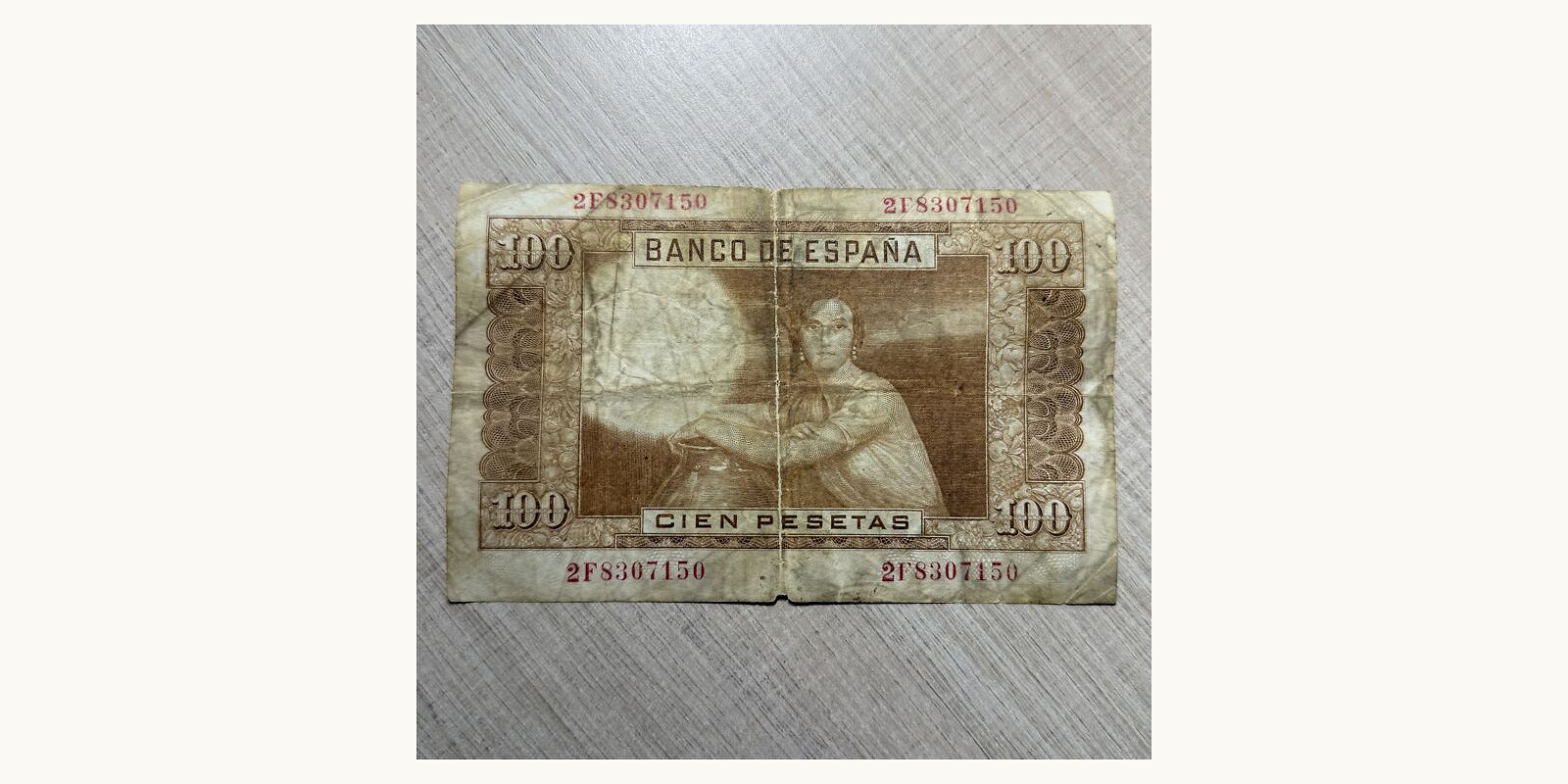 100 pesetas Испания 1963 — Оборотная сторона