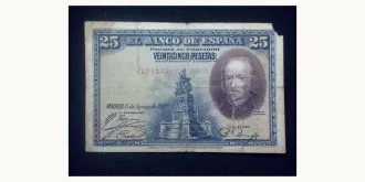 25 pesetas 1928