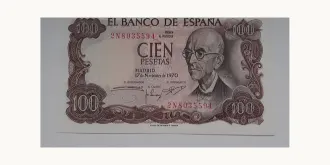 100 pesetas 1970