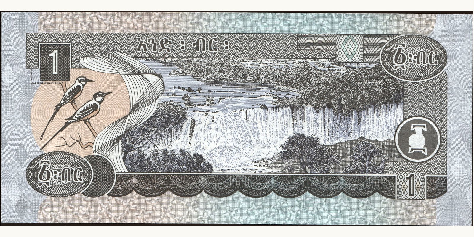 1 birr Ethiopia 1995 — Back side