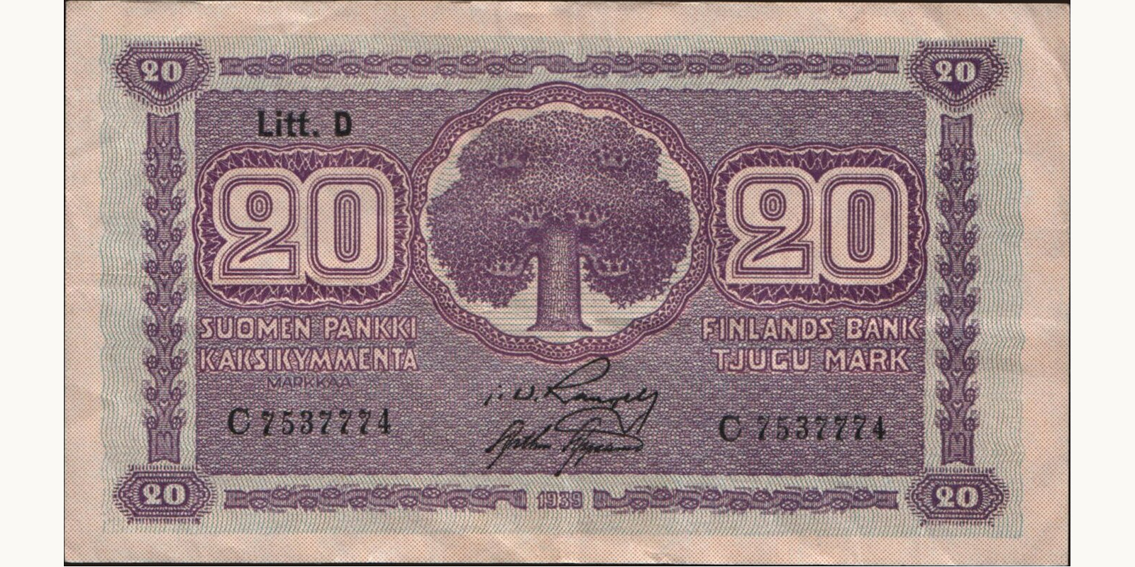 20 mark 1939