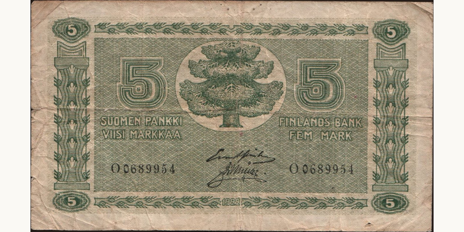 5 mark 1922