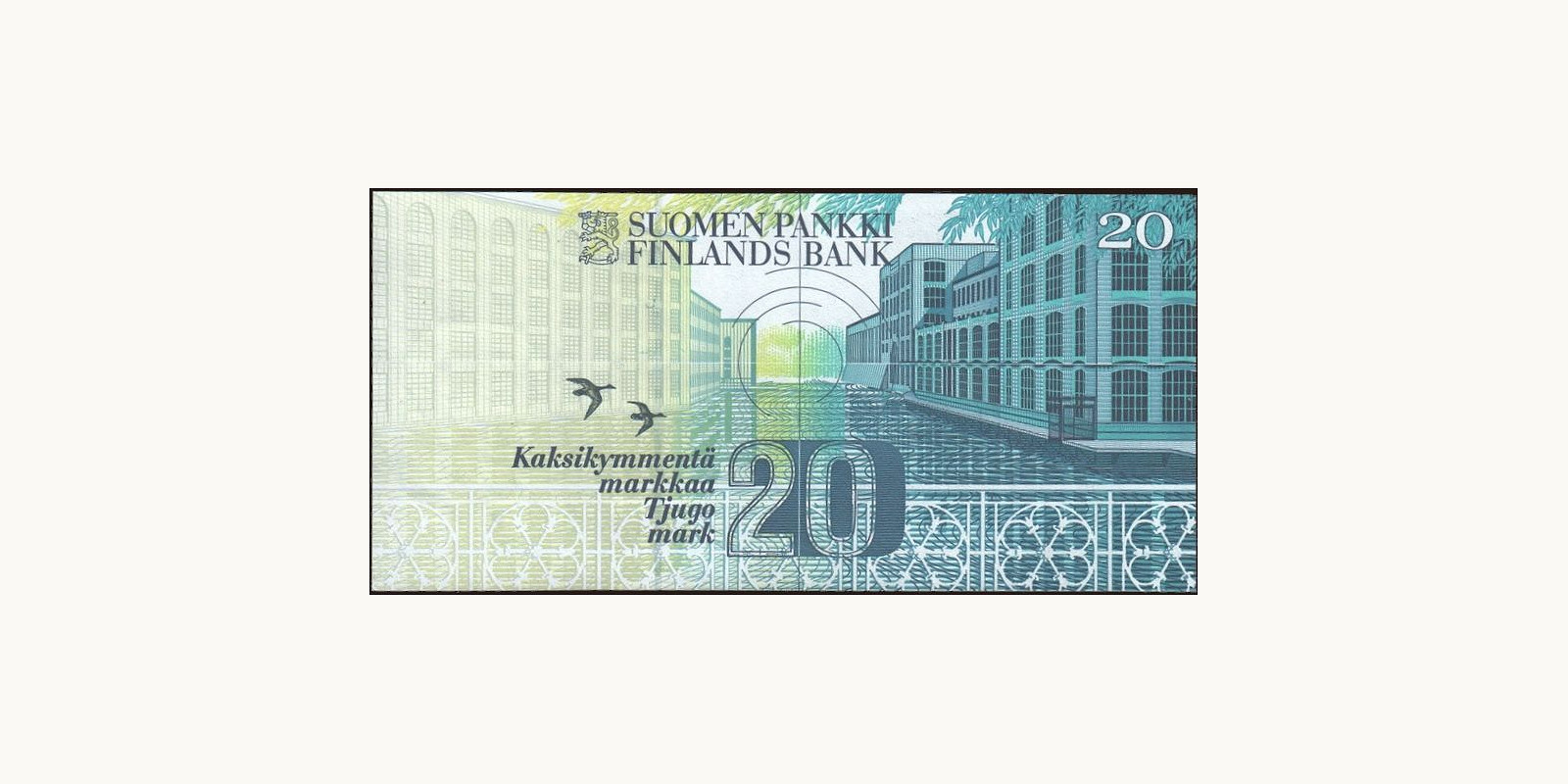 20 mark Finland 1993 — Back side