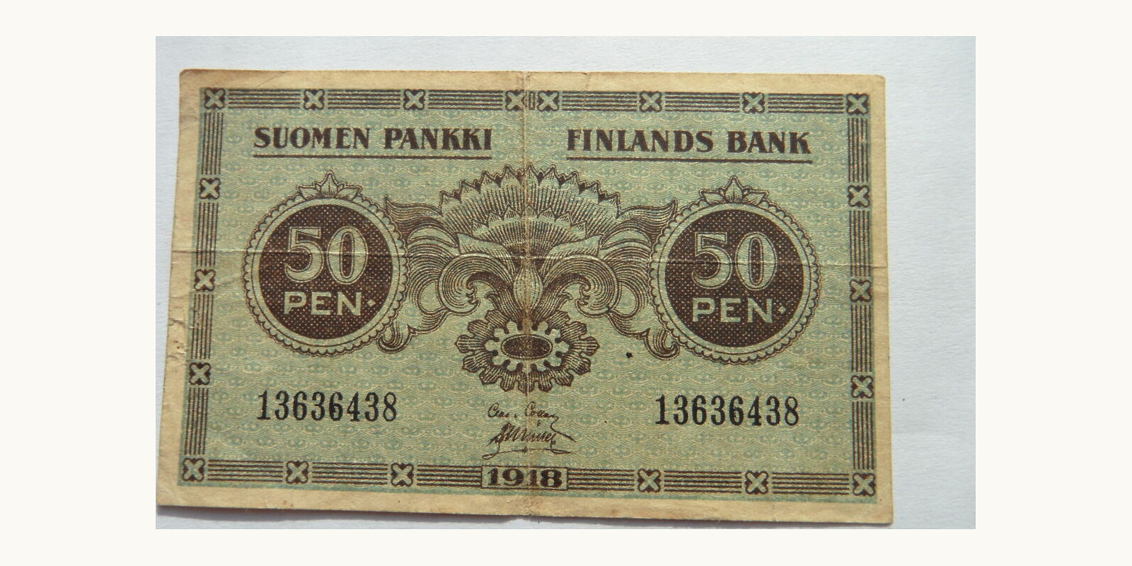 0.50 penn Finland 1918 — Front side