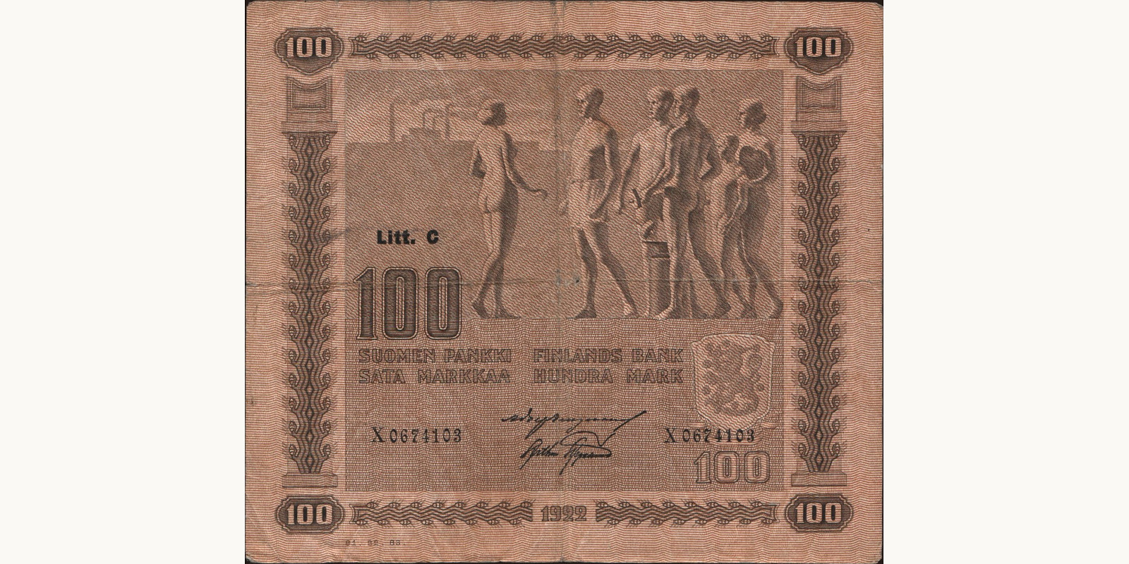100 mark 1922
