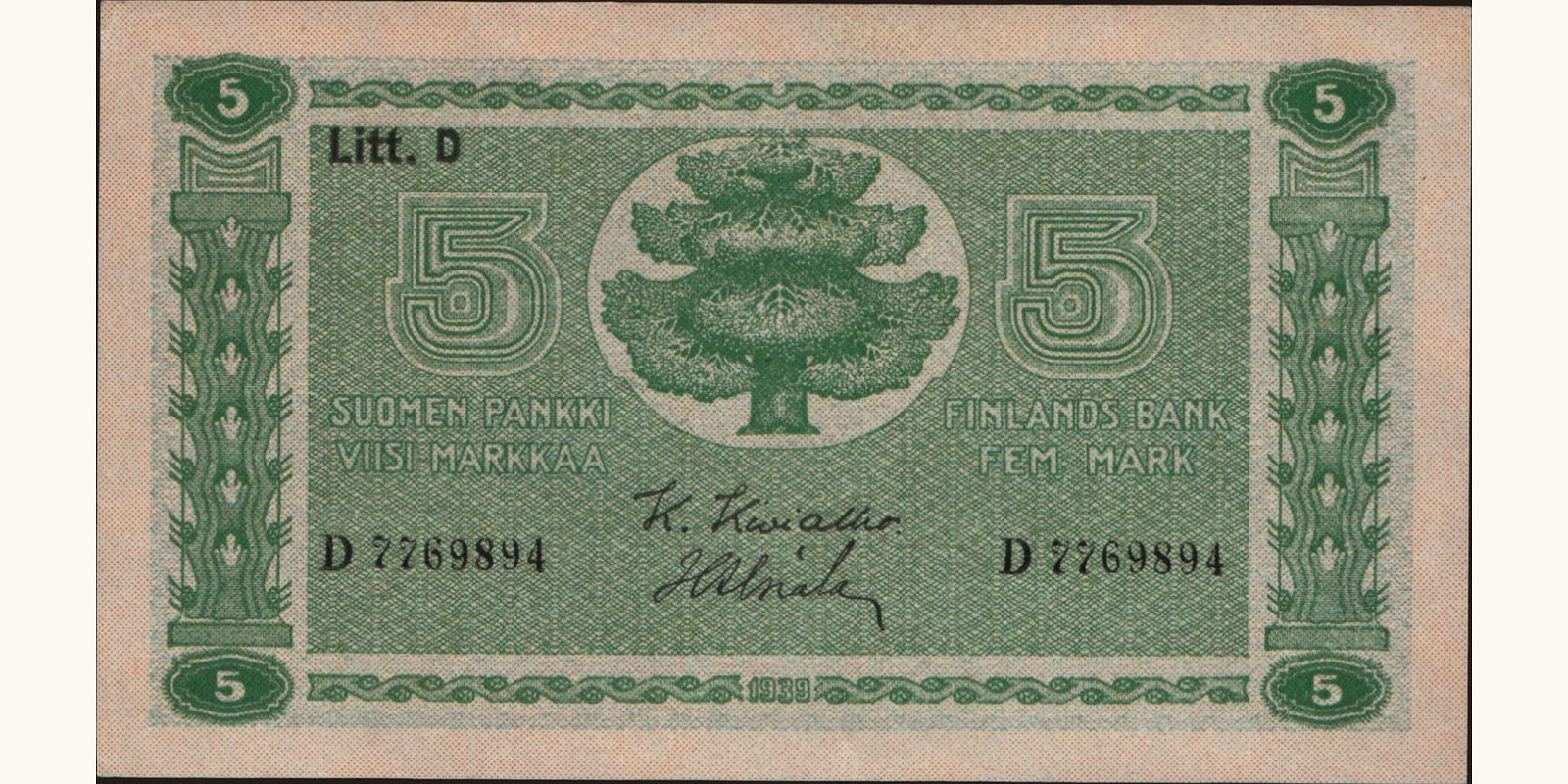 5 mark 1939
