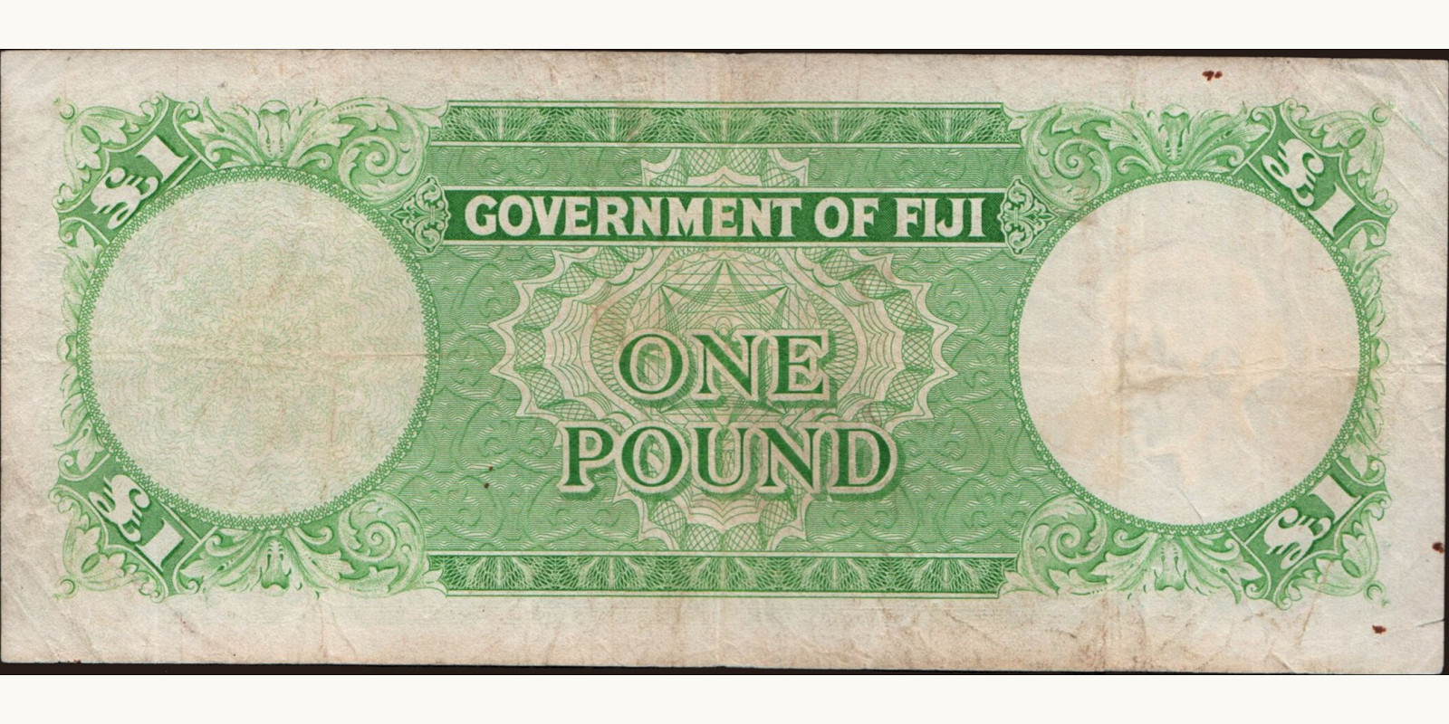 1 pounds Fiji 1965 — Back side