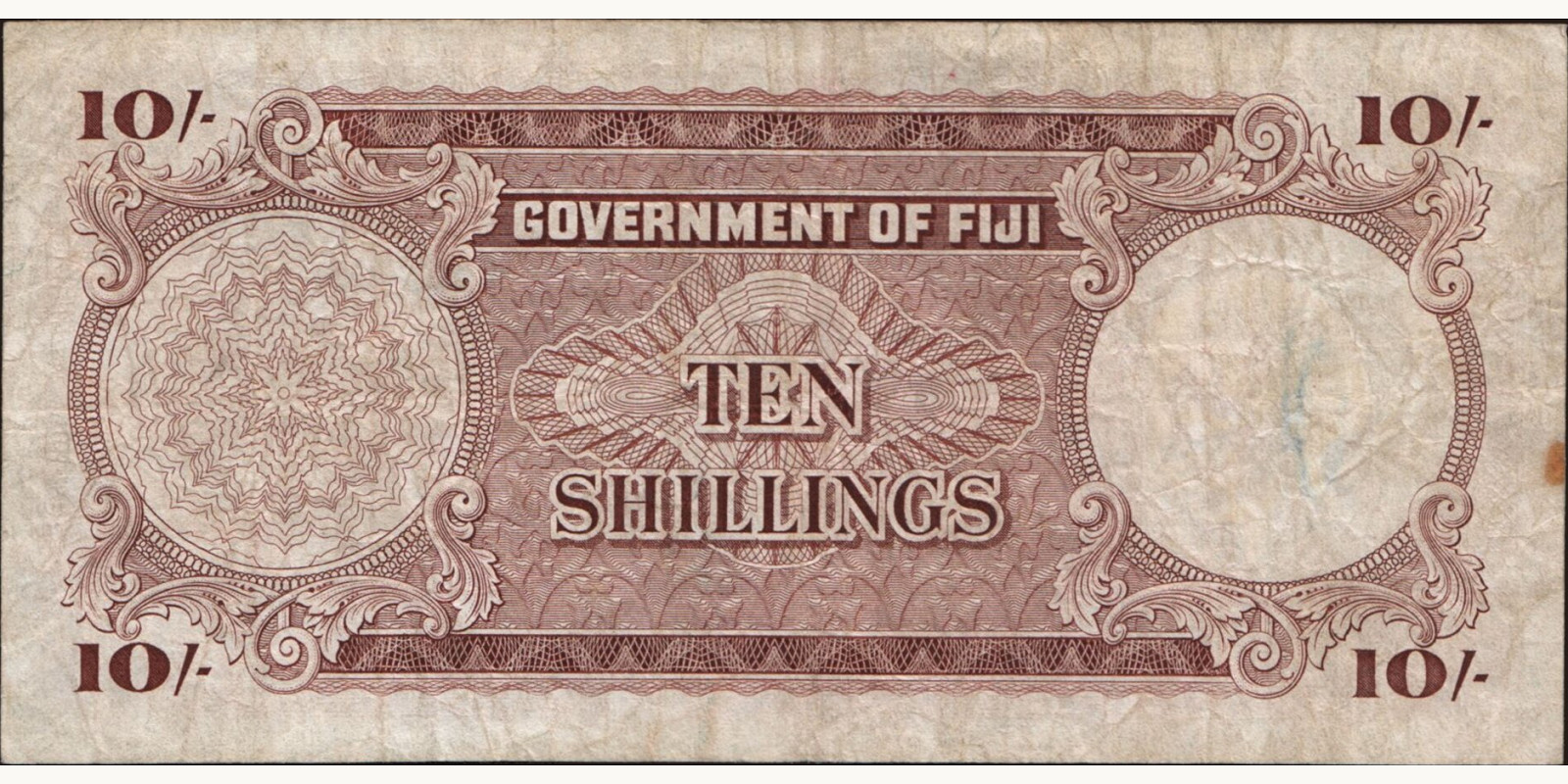 10 shilling Фиджи 1964 — Оборотная сторона