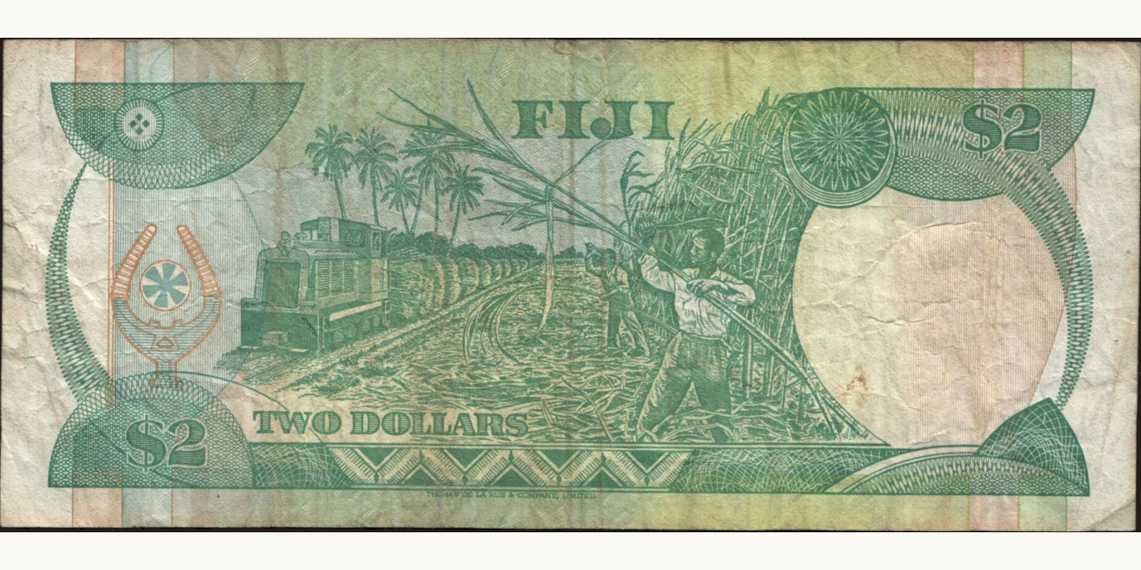 2 dollars Fiji 1995 — Back side