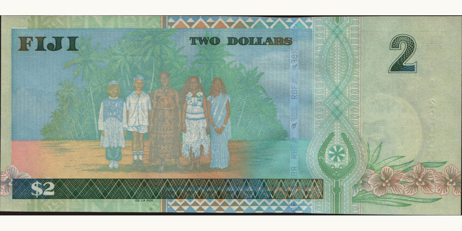 2 dollars Fiji 2002 — Back side