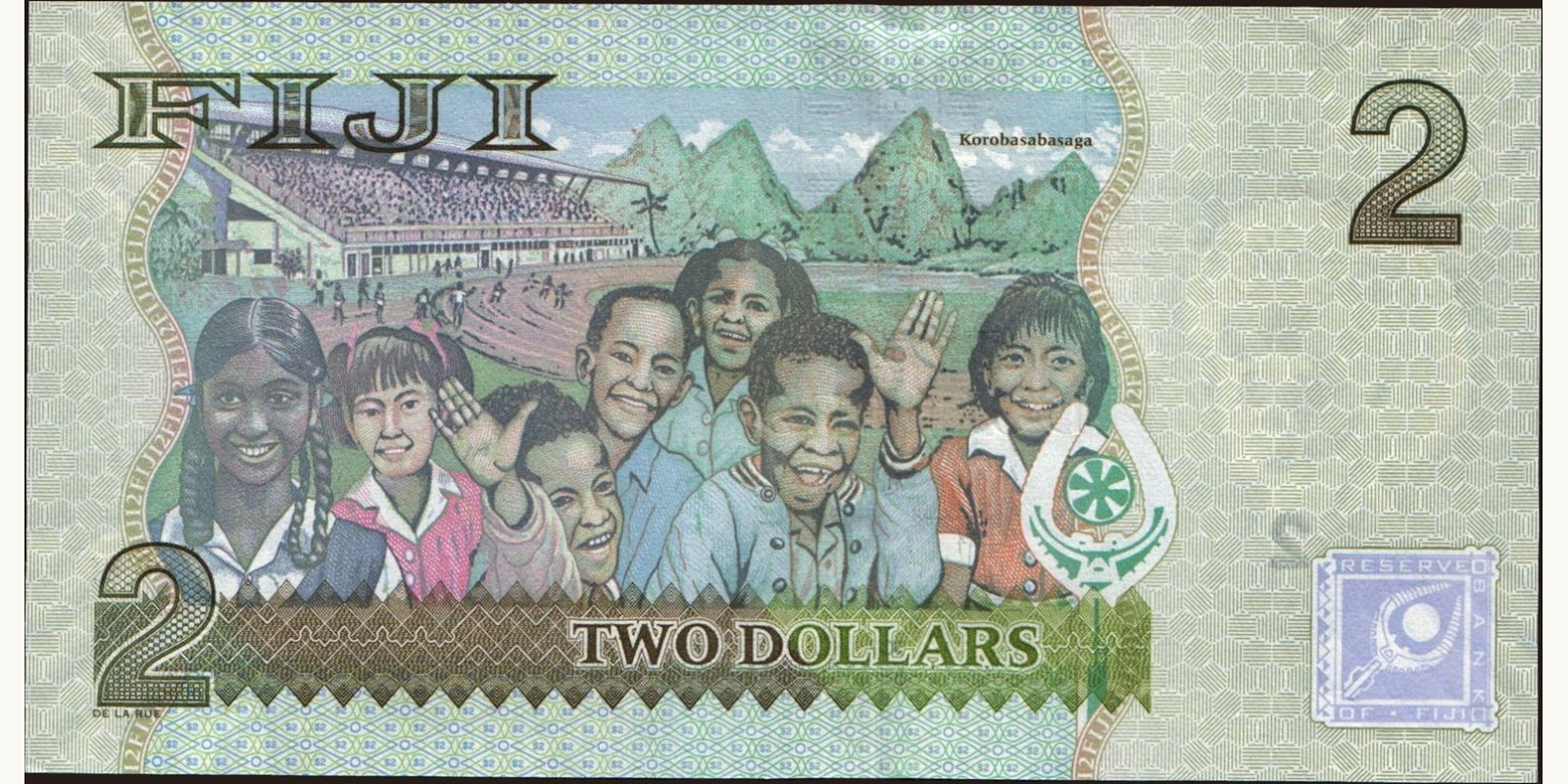 2 dollars Fiji 2012 — Back side